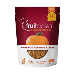 Fruitables Crunchy Baked Dog Treats Pumpkin Cranberry; 7 oz