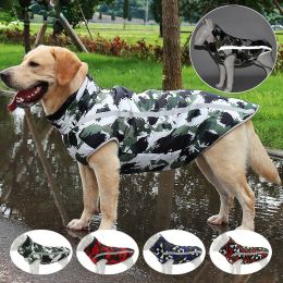 Winter windproof dog warm clothing; dog jacket; dog reflective clothes (colour: Black and white graffiti)