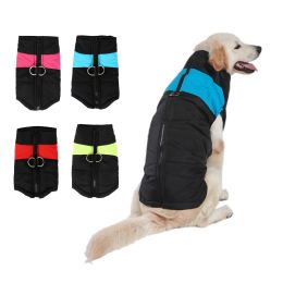 Windproof Dog Winter Coat Waterproof Dog Jacket Warm Dog Vest Cold Weather Pet Apparel  for Small Medium Large Dogs (size: L)