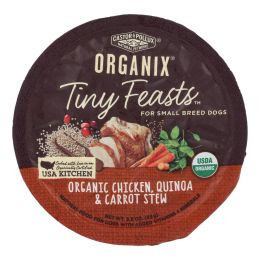 Castor & Pollux Wet Dog Food Organix Tiny Feasts Chicken Quinoa & Carrot Stew - Case of 12 - 3.5 OZ (SKU: 2111441)